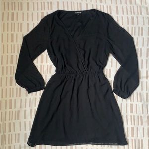 Black- Long Sleeved Express Dress
